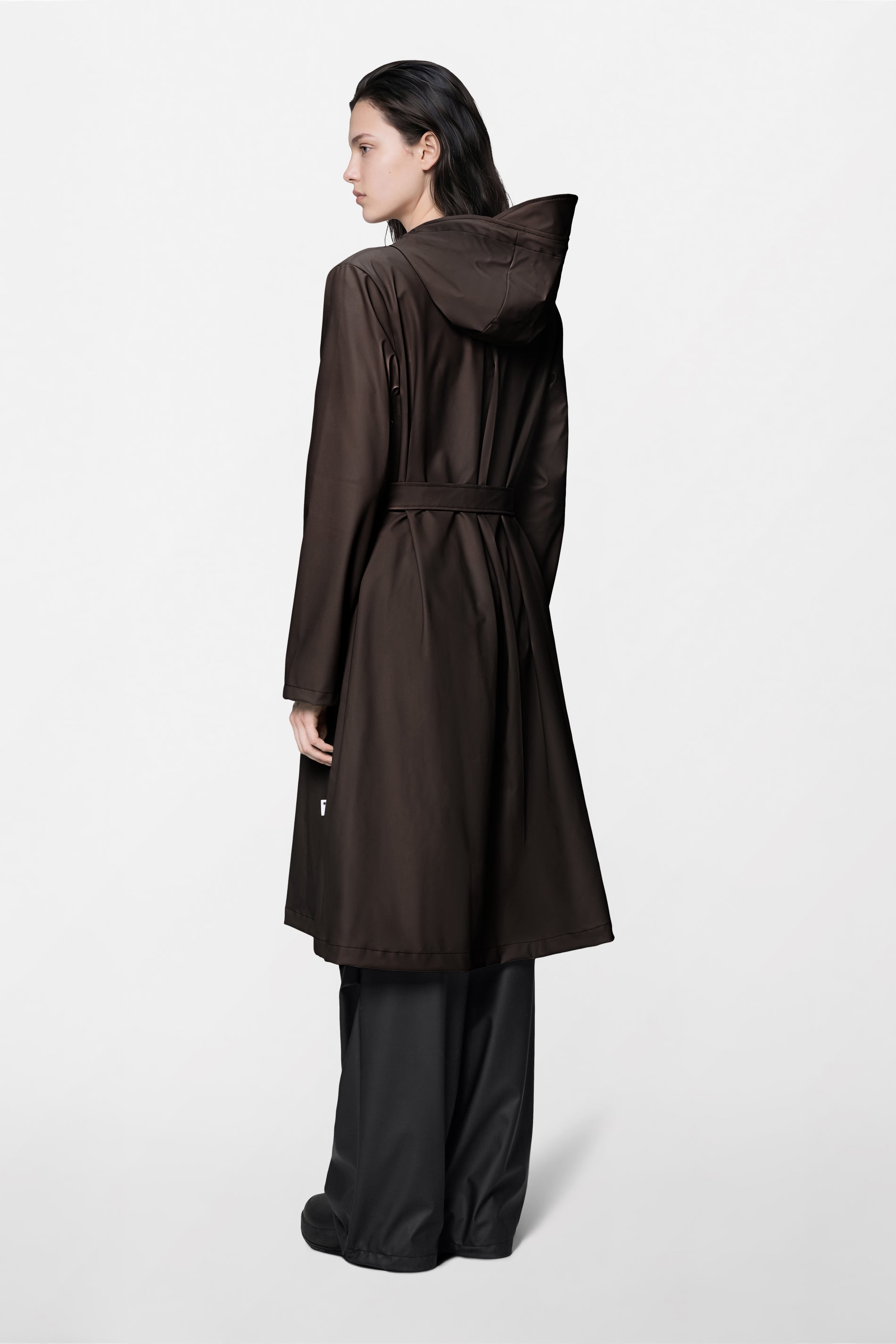 RAINS A-Line Longer W Jacket Bark Jacket