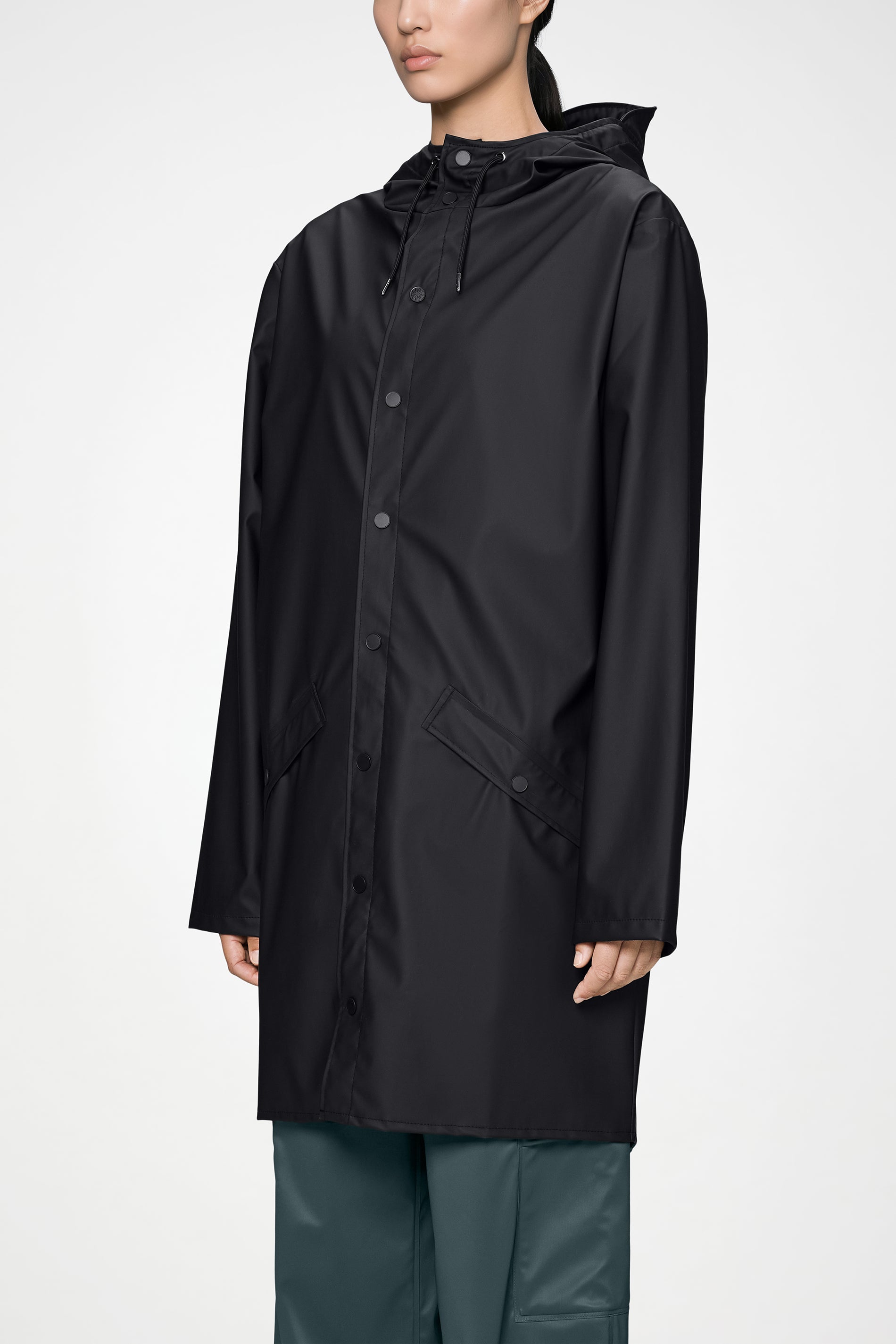 RAINS Long Jacket Black Jacket