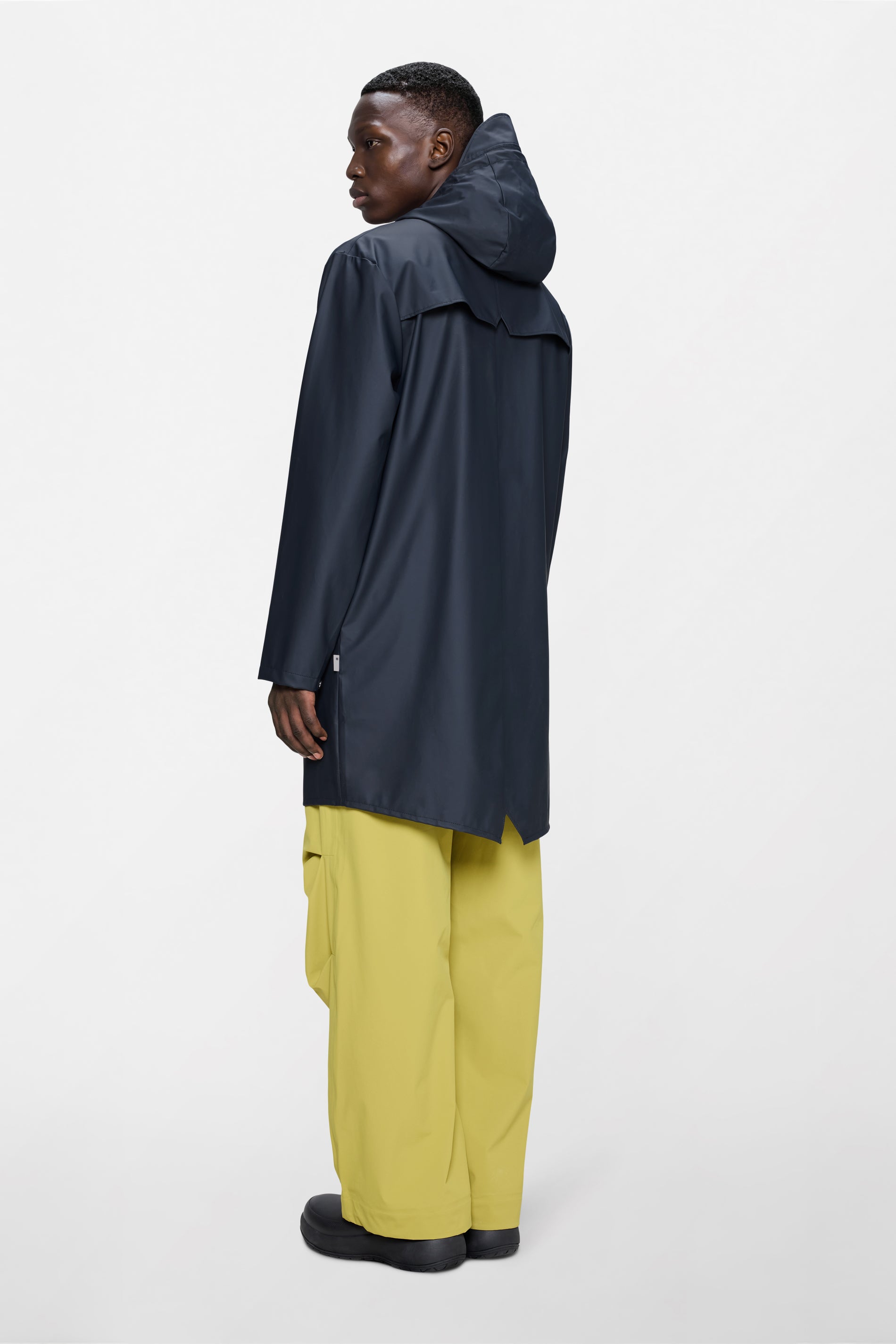 RAINS Long Jacket Navy Jacket