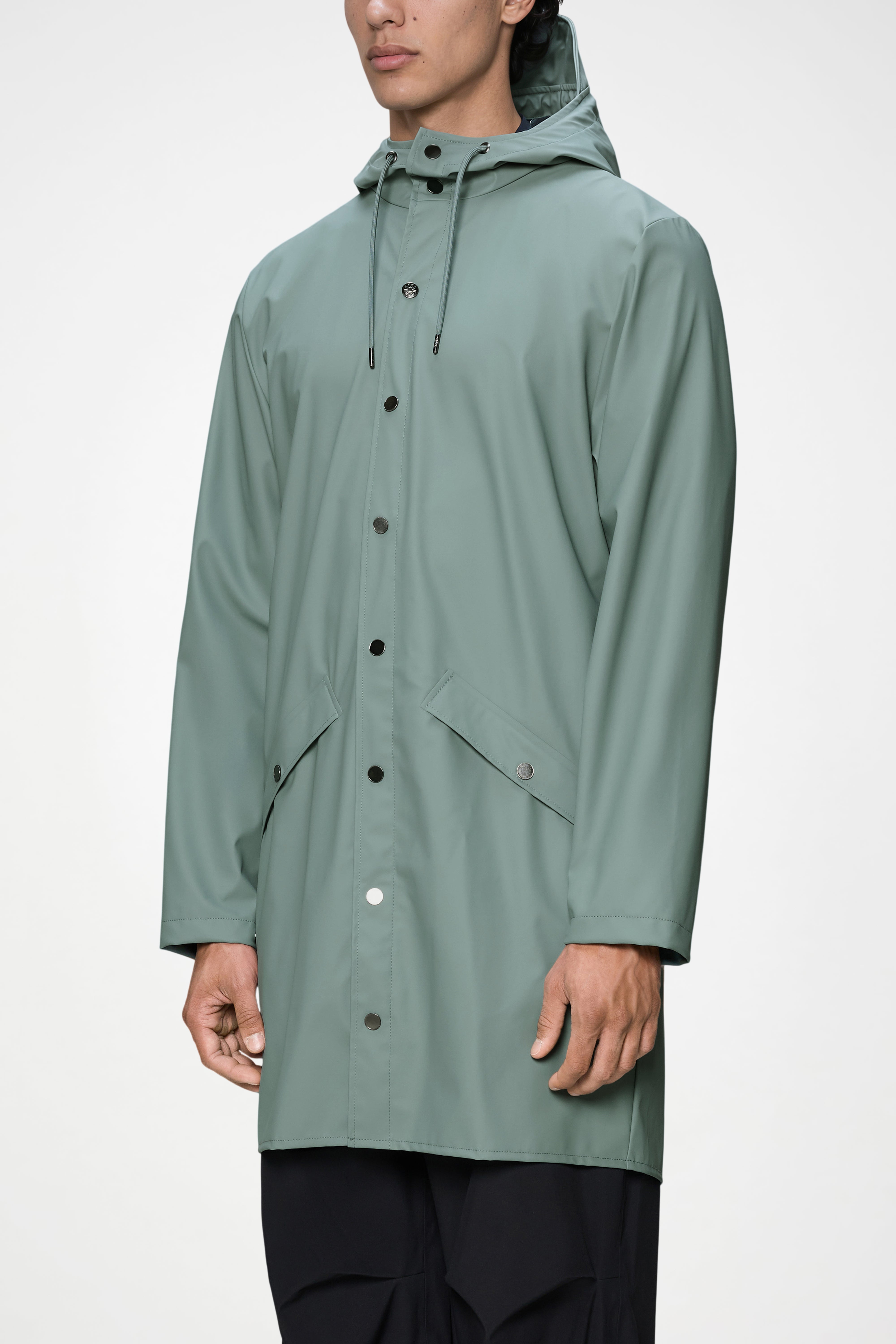 RAINS Long Jacket Sage Jacket