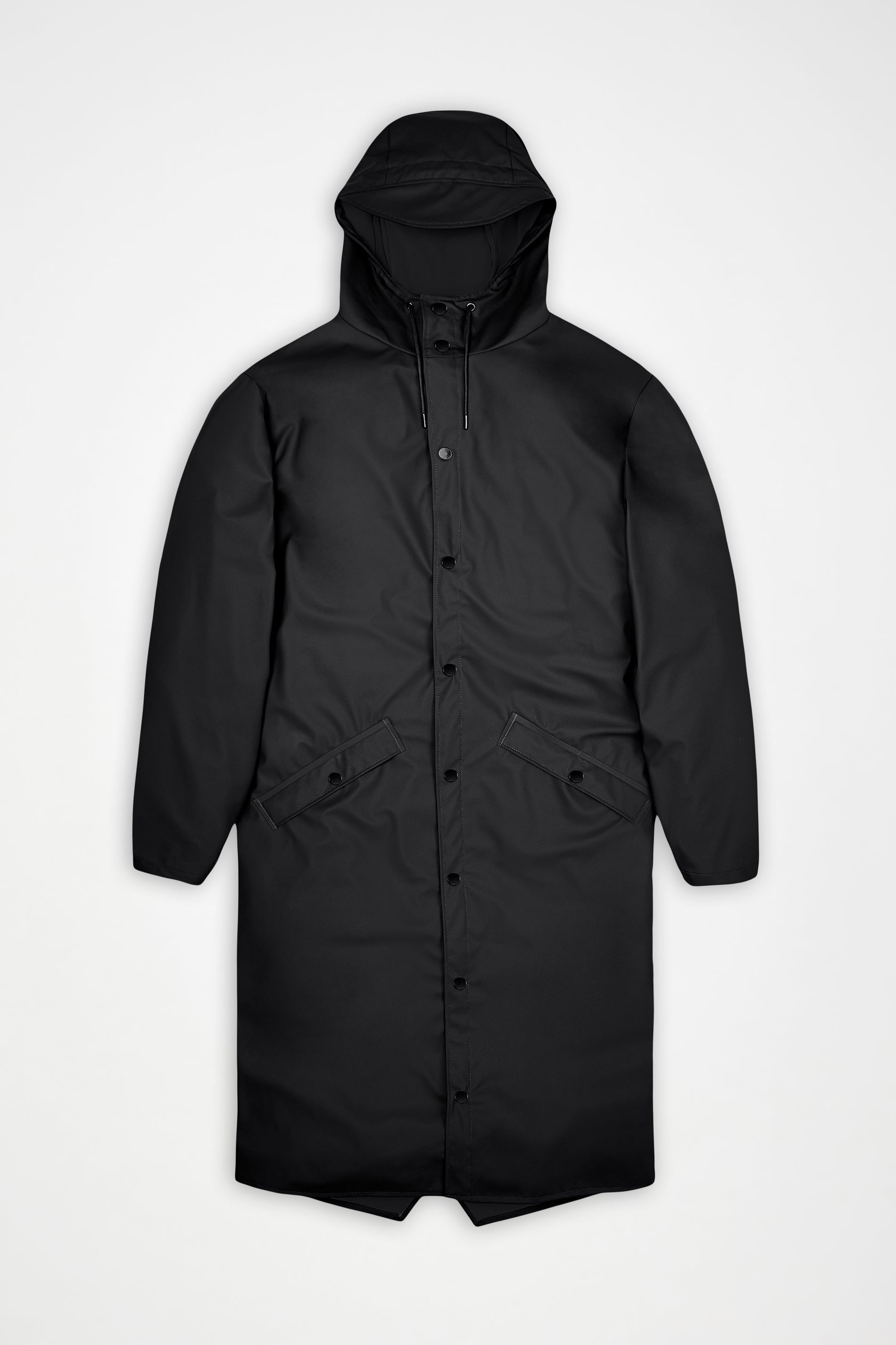 RAINS Longer Jacket Black Jacket
