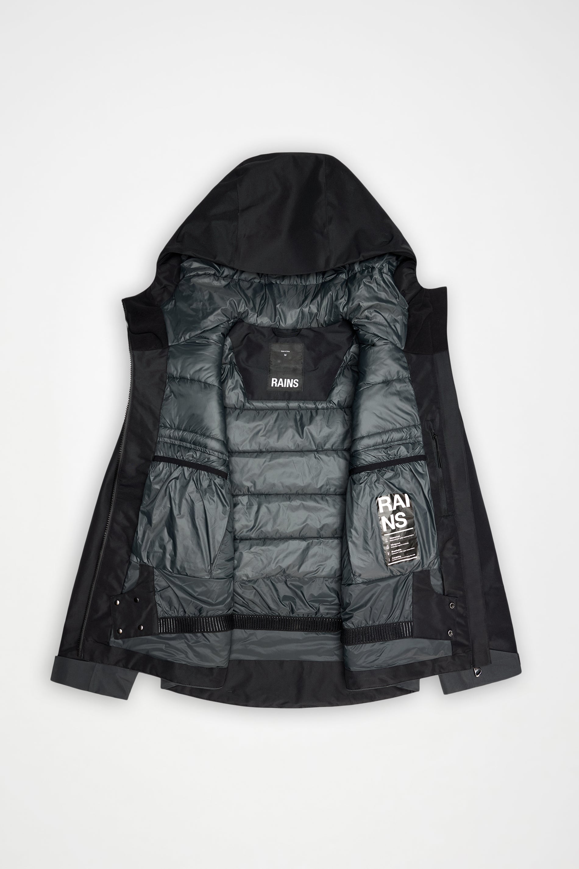 RAINS Niseko Ski Jacket Black Onyx Jacket
