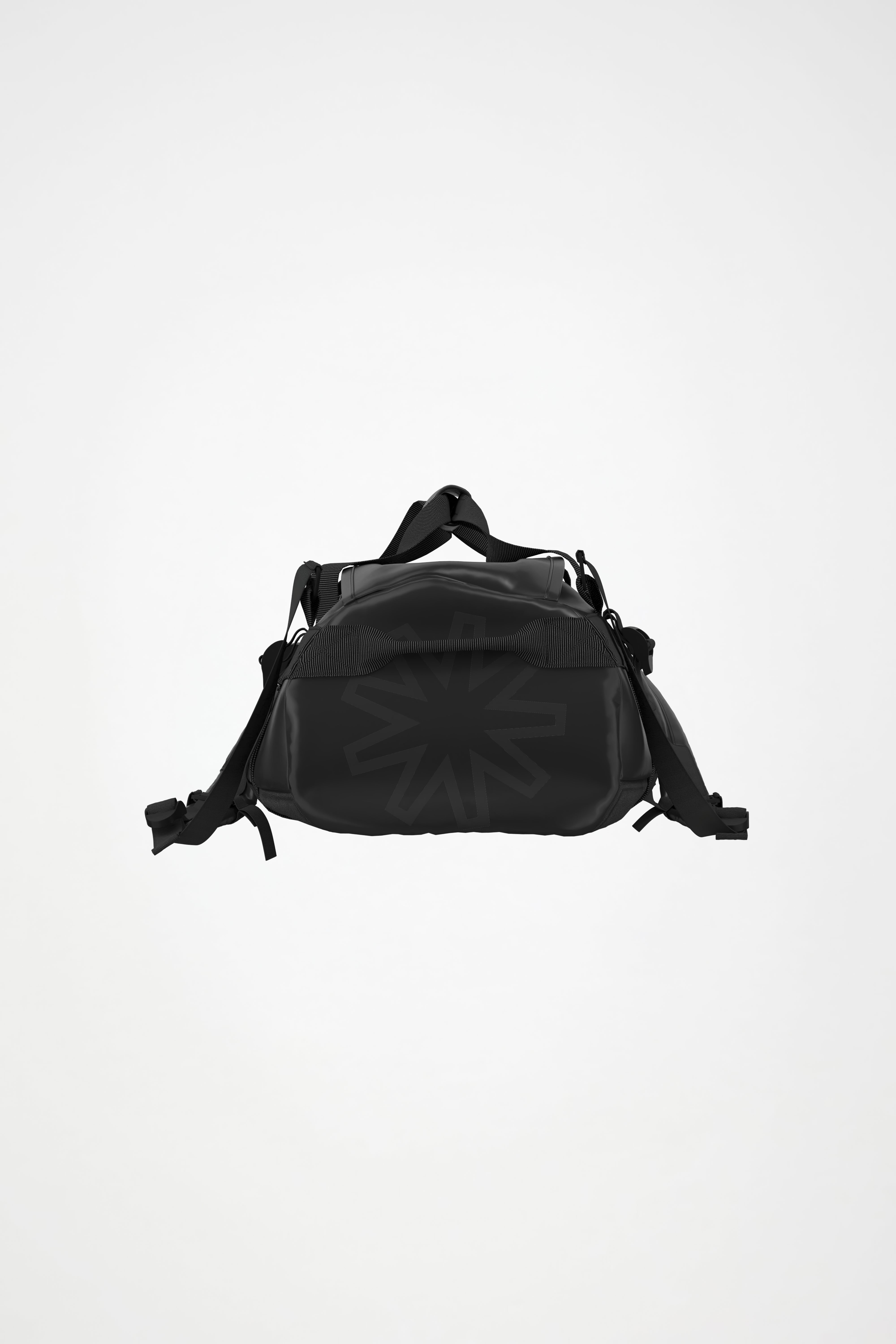 RAINS Texel Duffel Bag Small Black Satin 43L H28 x D28 x W55 cm Duffel