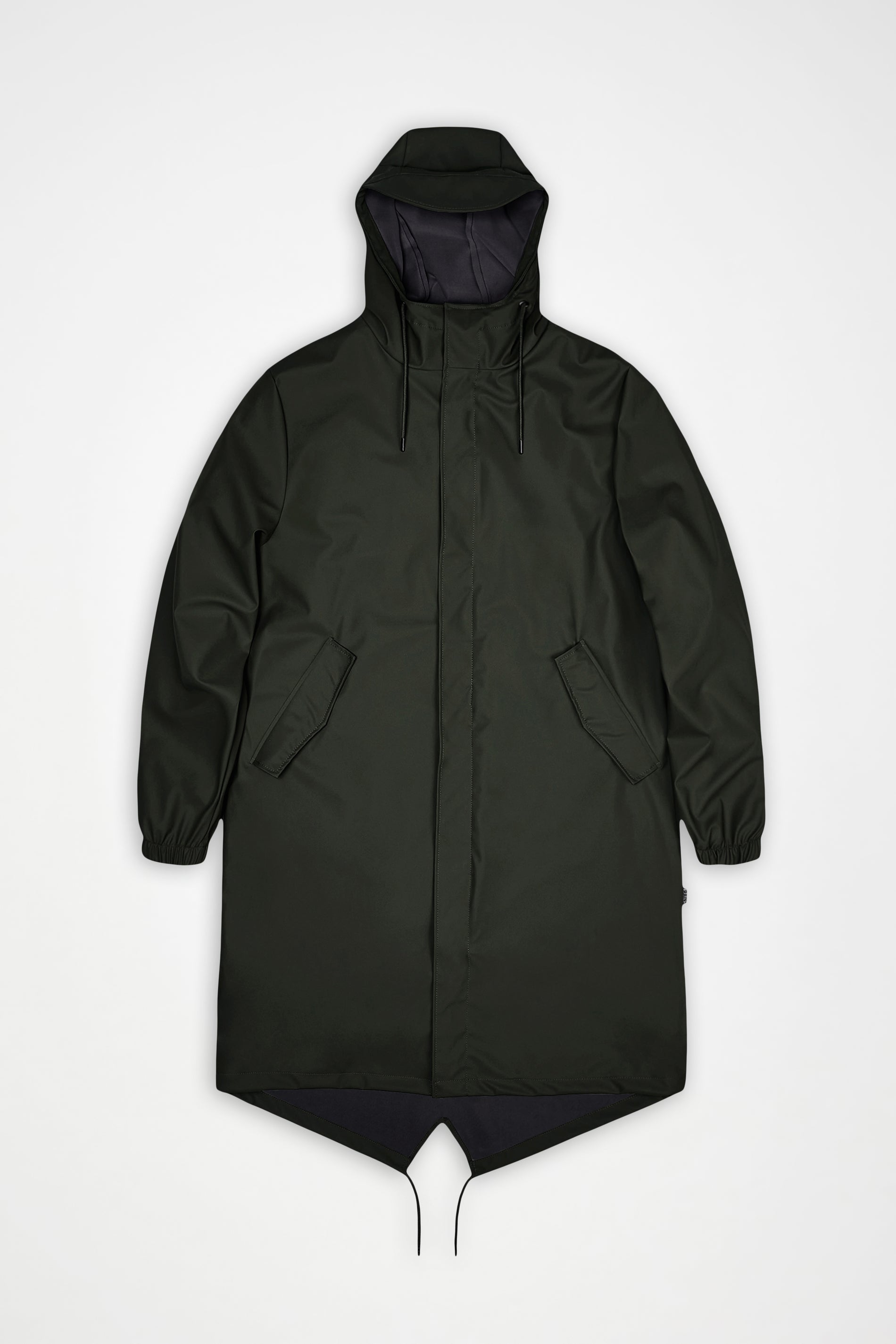 RAINS Fishtail Parka Green Jacket