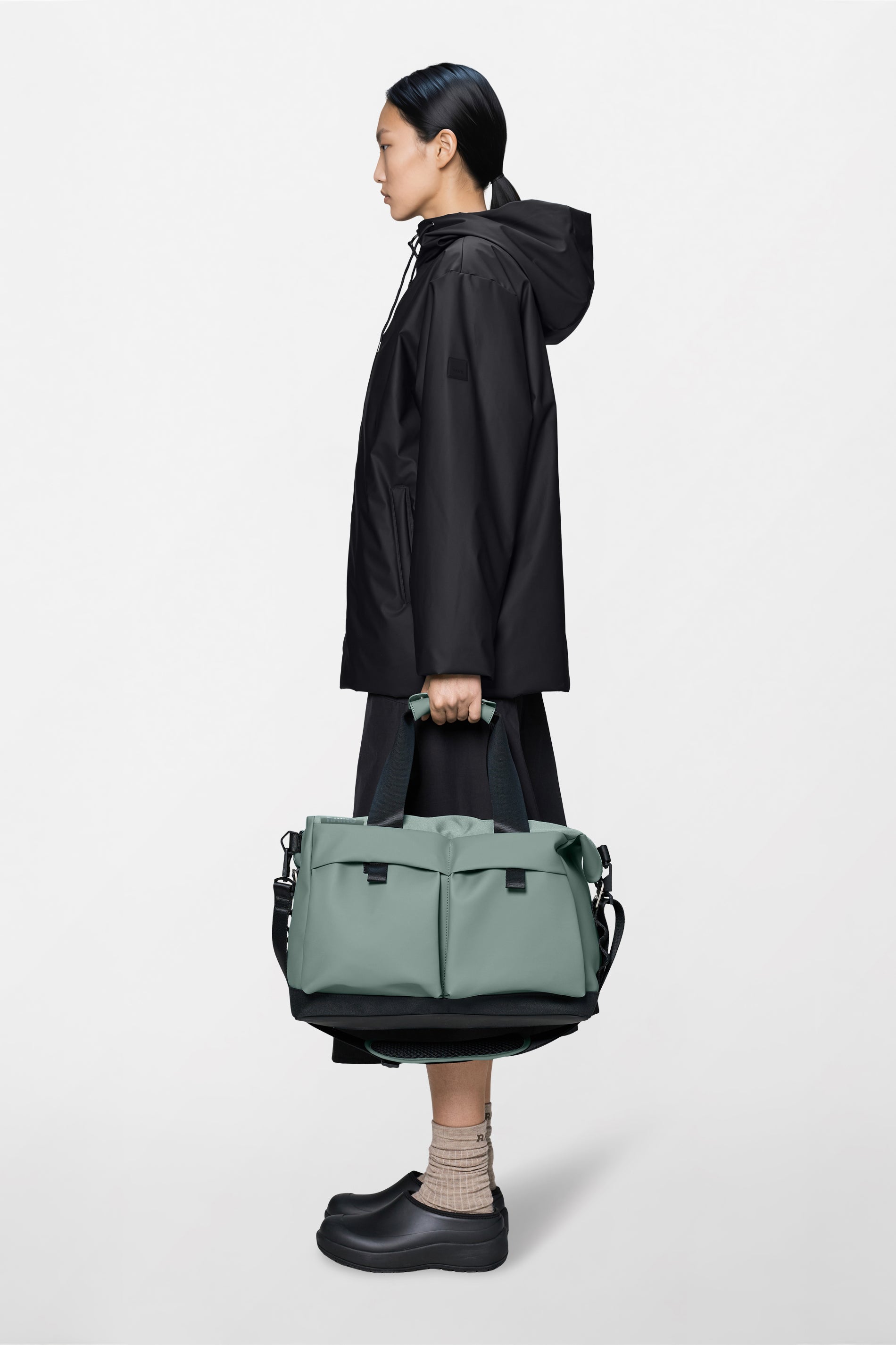 RAINS Otaru Weekend Bag Small Sage 33L H30 x D20 x W42 cm Weekender